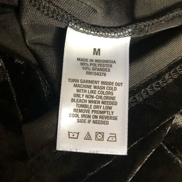 Aeropostale Black Crushed Velvet Top - Picture 4 of 7